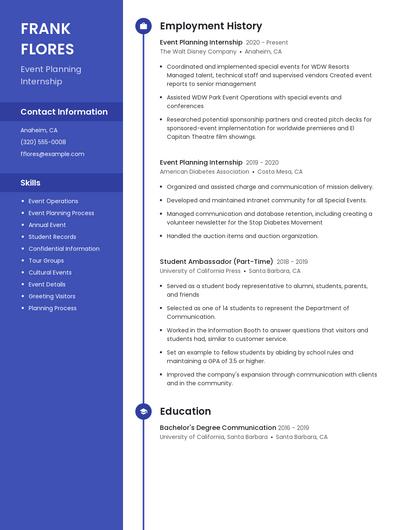 Resume example 4
