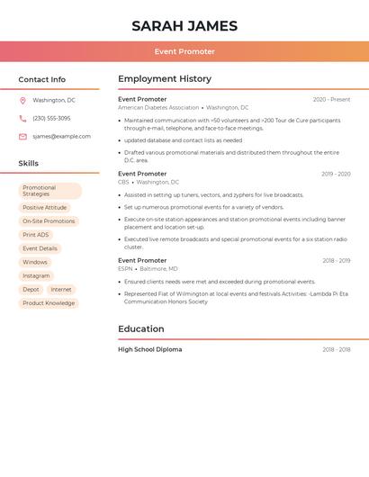 Resume example 3