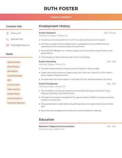 Resume example 3
