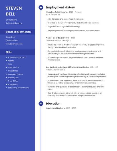 Executive Administrator Resume