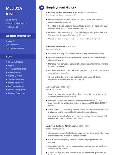 Resume example 5