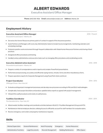 Resume example 2
