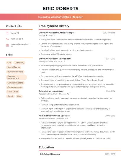 Resume example 3