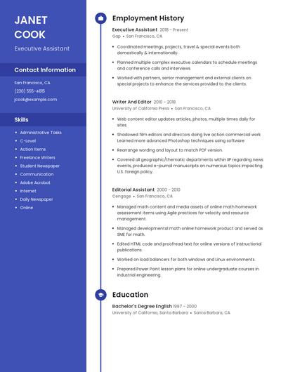 Resume example 5