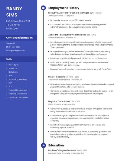 Resume example 5