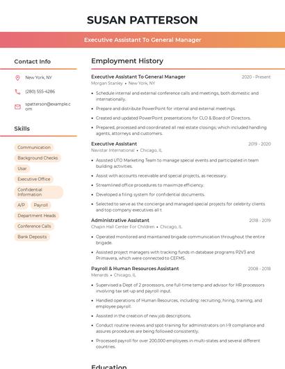 Resume example 3