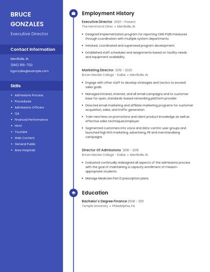 Resume example 5