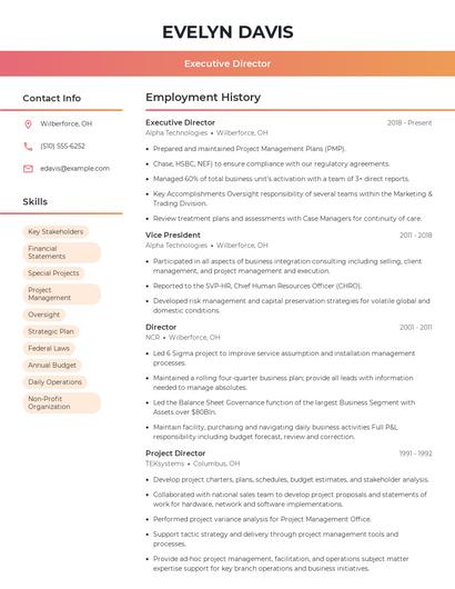 Resume example 3