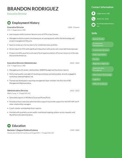 Resume example 4