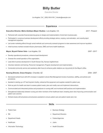 Resume example 1