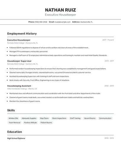 Resume example 2