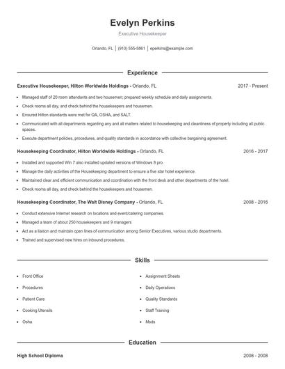Resume example 1