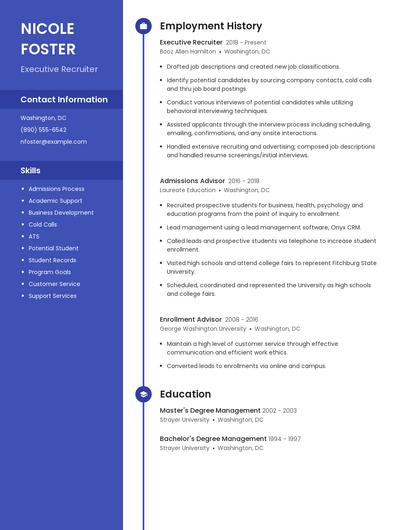 Resume example 4