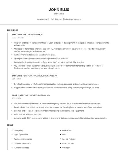 Executive Resume