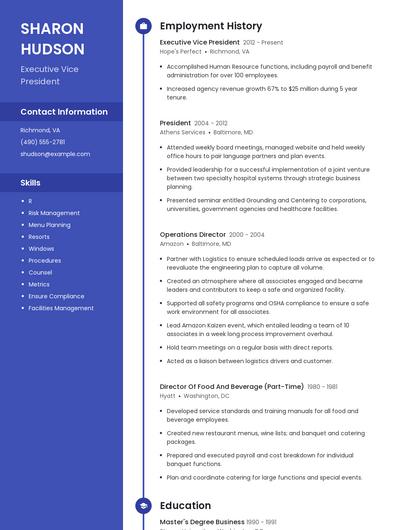 Resume example 4