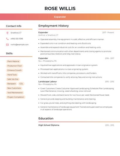 Expander Resume
