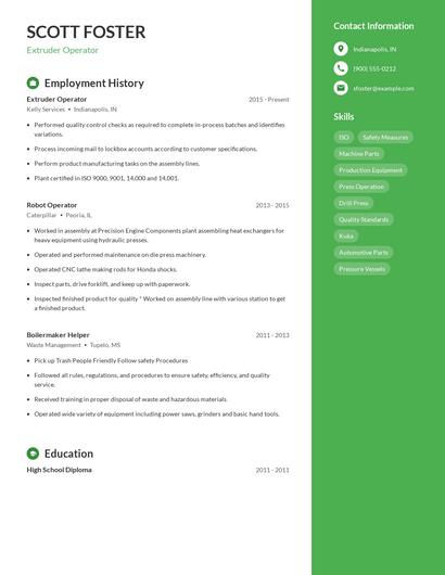 Resume example 4