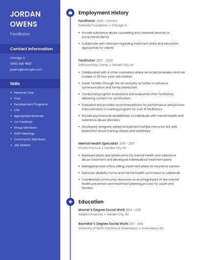 Resume example 4