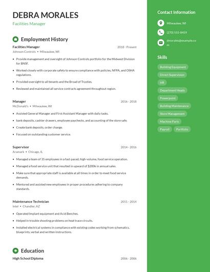 Resume example 4