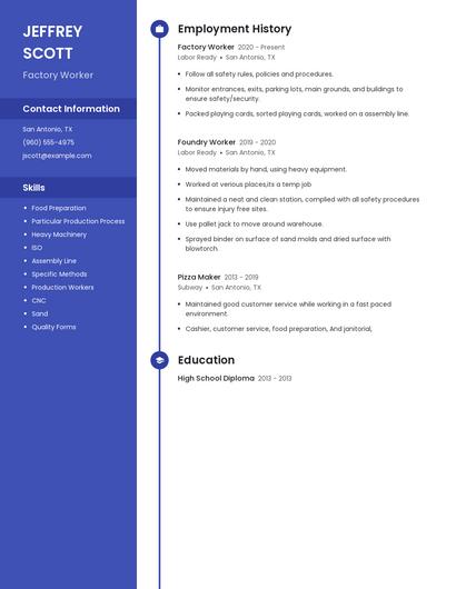 Resume example 5