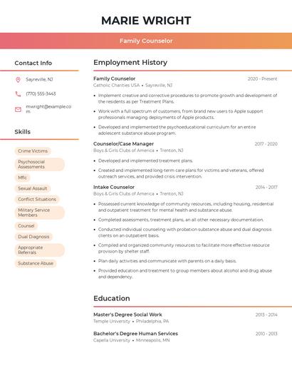 Resume example 3