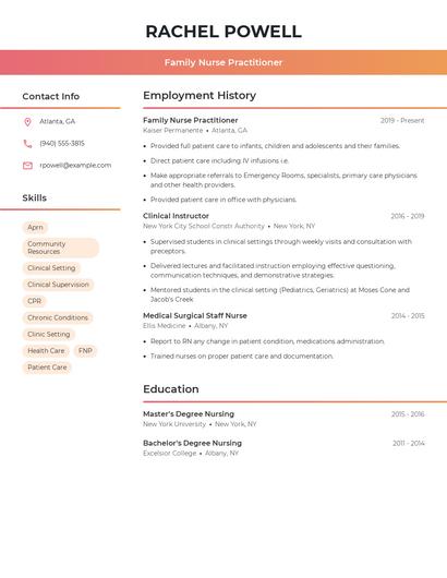 Resume example 3