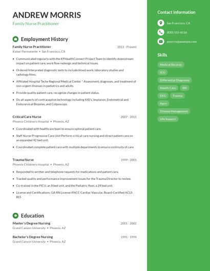 Resume example 4