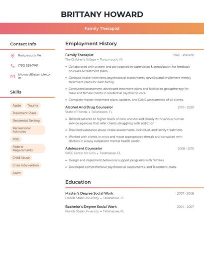 Resume example 3