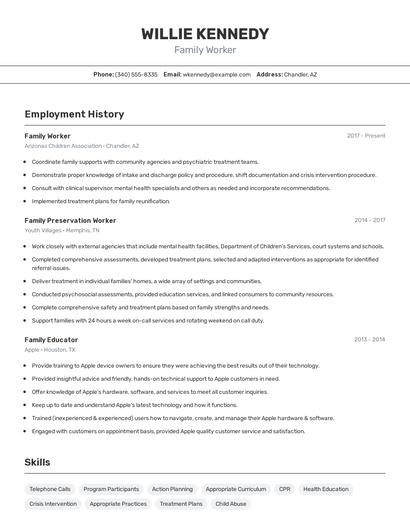 Resume example 2