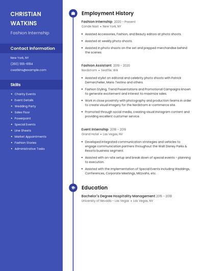 Resume example 4