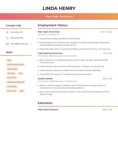 Resume example 3