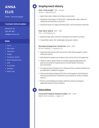 Fiber Technologist Resume