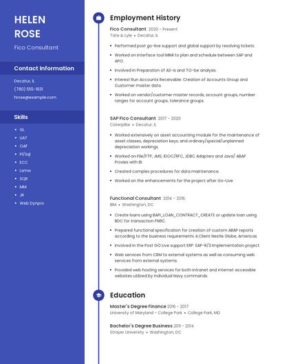 Fico Consultant Resume