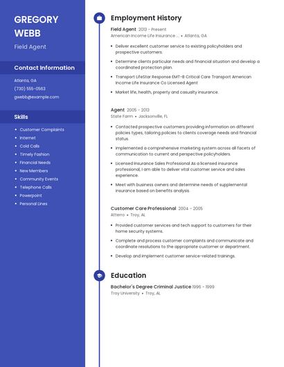 Resume example 5