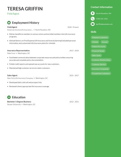 Resume example 4