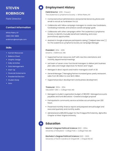 Resume example 5