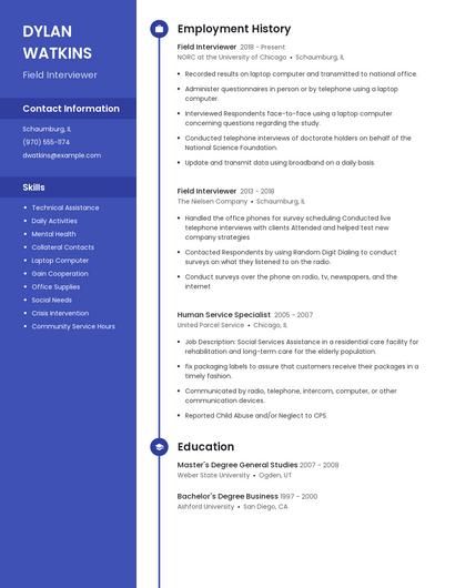 Resume example 4
