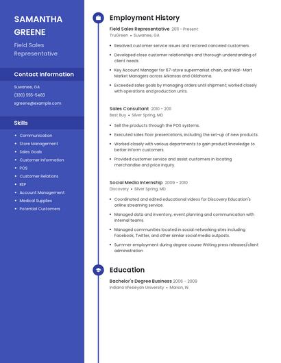 Resume example 5