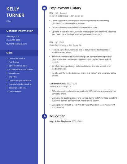 Filer Resume