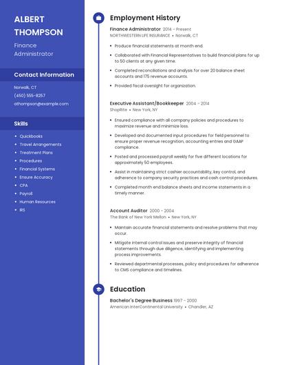 Resume example 4