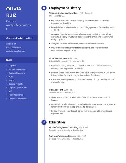 Resume example 4