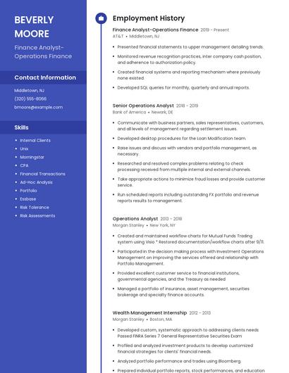 Resume example 5