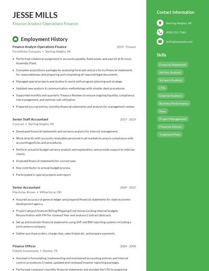 Resume example 4