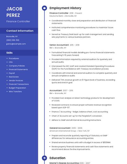 Resume example 5