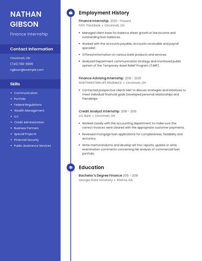 Resume example 5