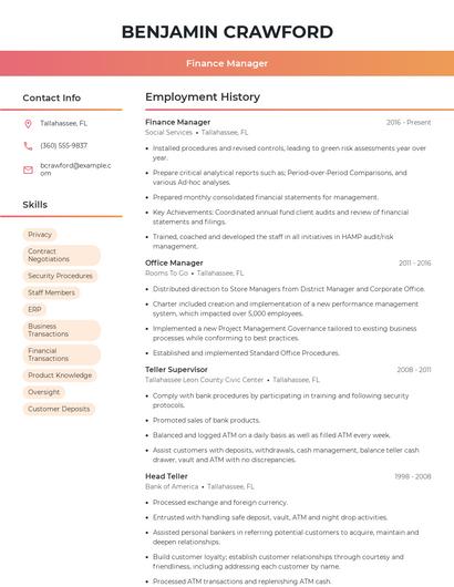 Resume example 3