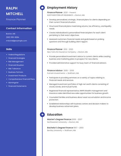Resume example 5