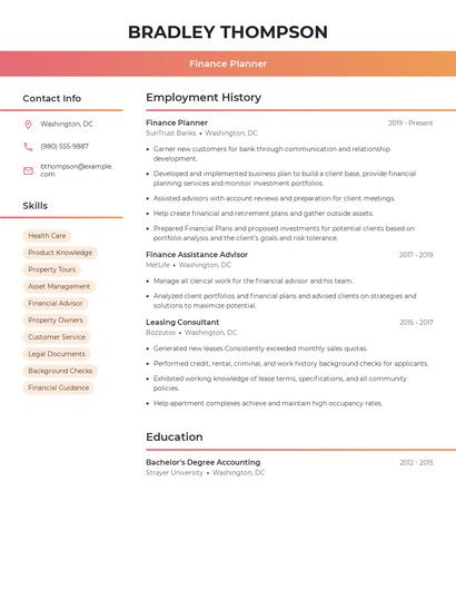 Resume example 3