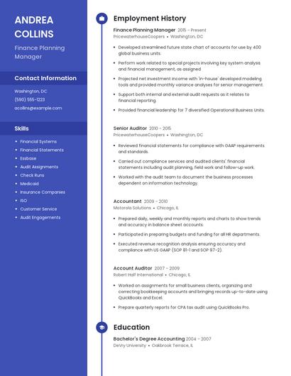 Resume example 4