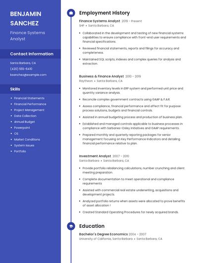 Resume example 4
